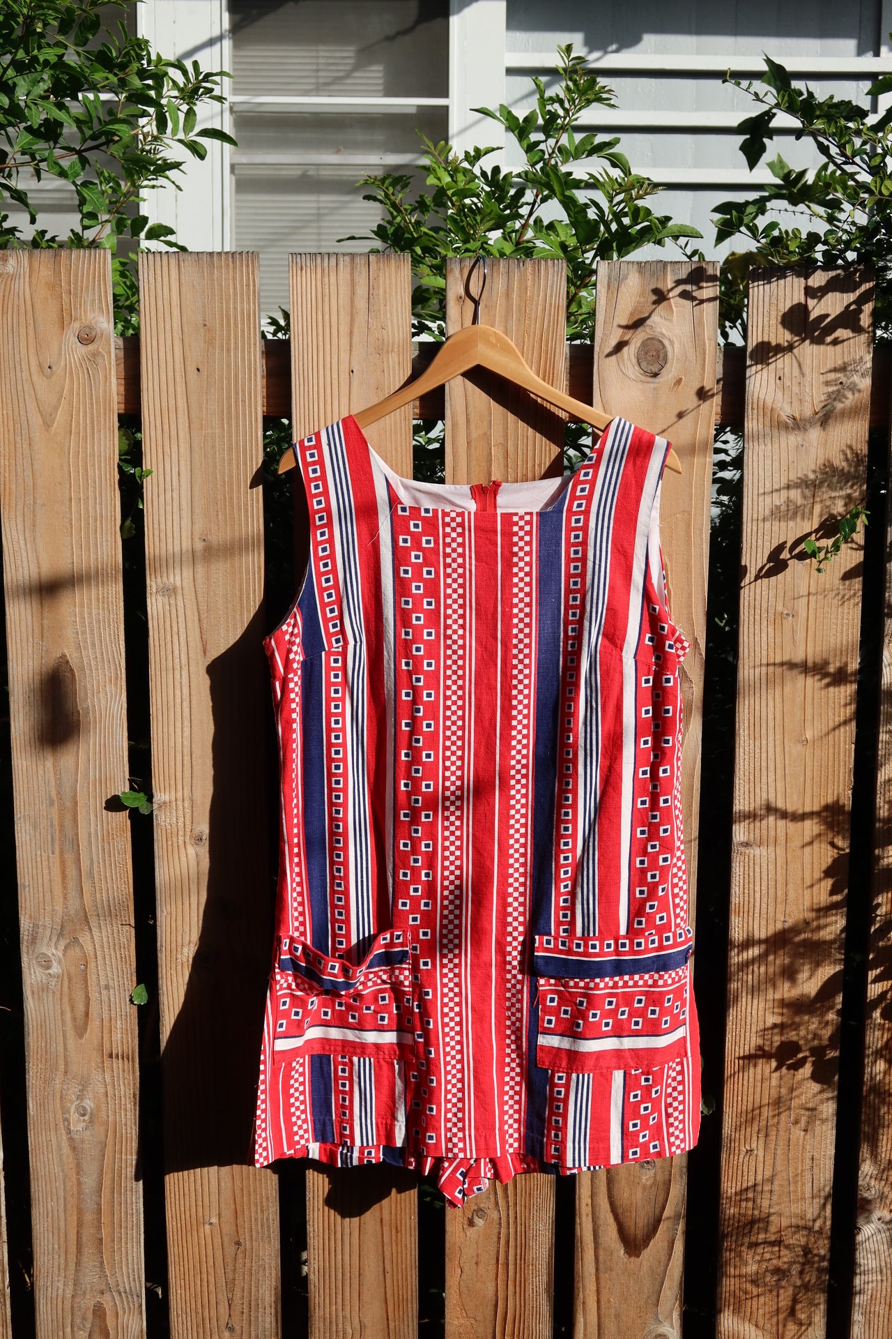 red white and blue skort dress