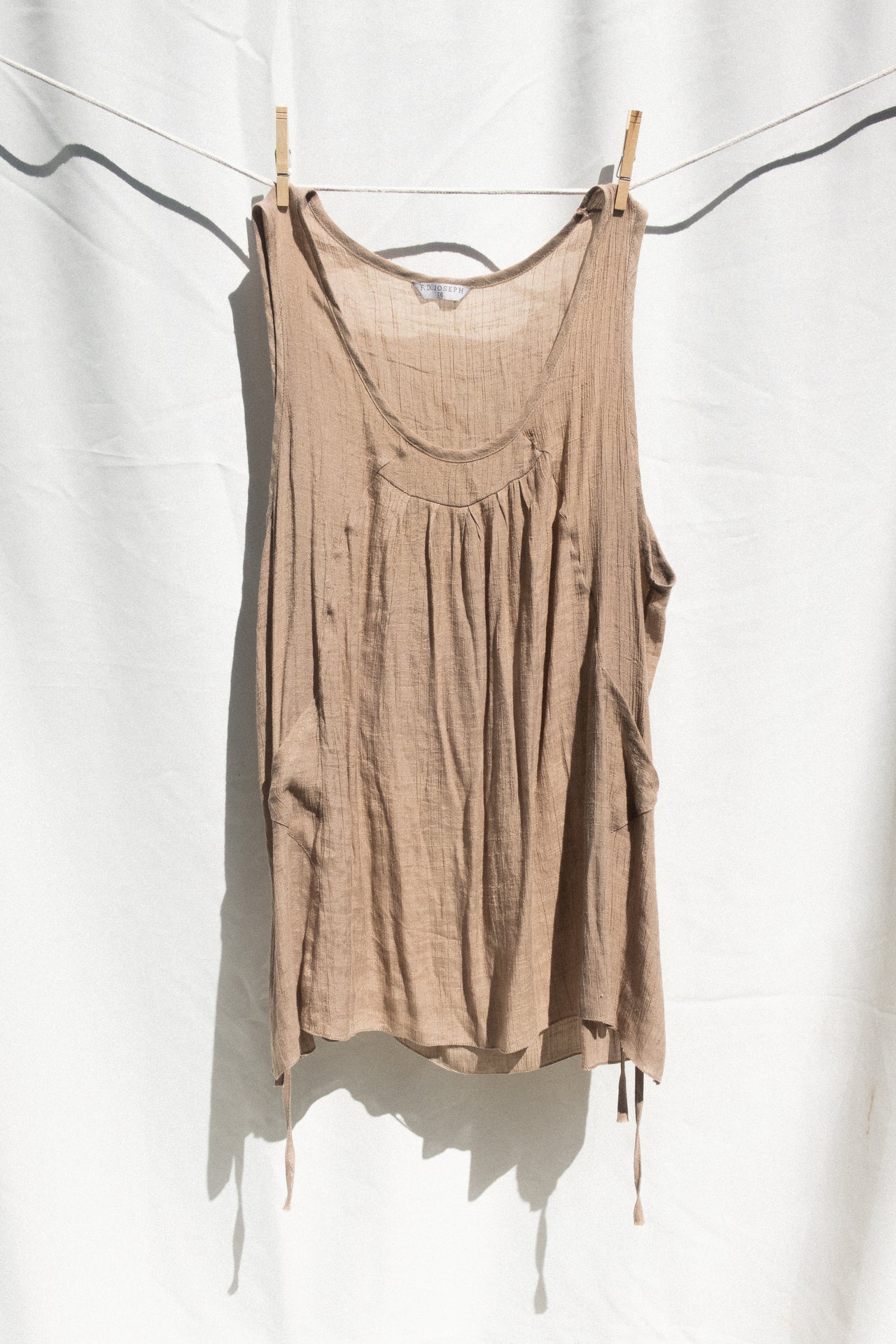 Y2K Taupe Tank Top