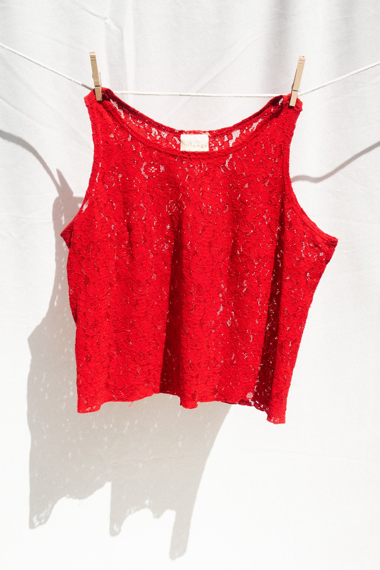 Red Lace Top